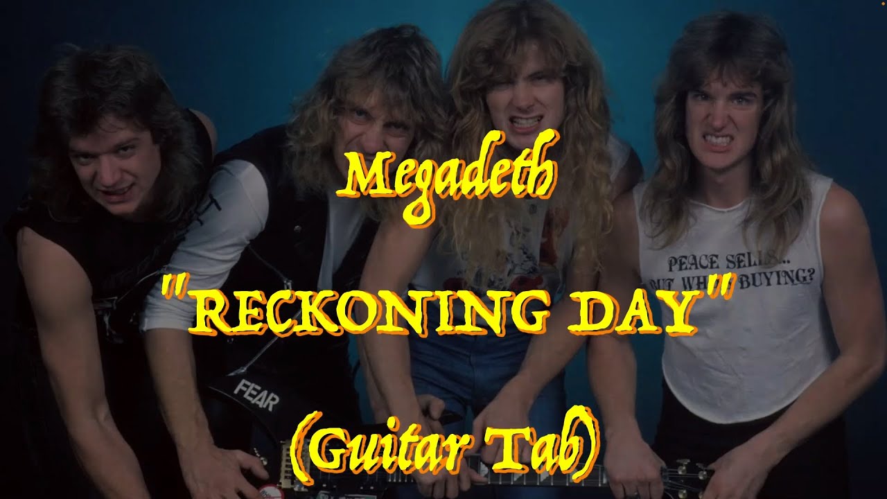 Megadeth - “Reckoning Day” - Guitar Tab ♬