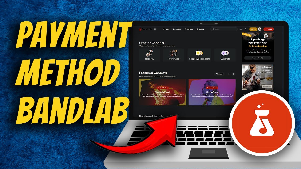 How To Add Payment Method On Bandlab - Make Music Online - YouTube