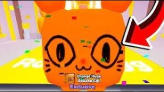 Hatching The Huge Orange Balloon Cat In Pet Simulator X (Roblox)