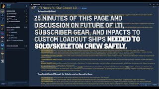 End of LTI? Not So Fast! LoFi First Take Discussion on Insurance and Warranties for Star Citizen 1.0