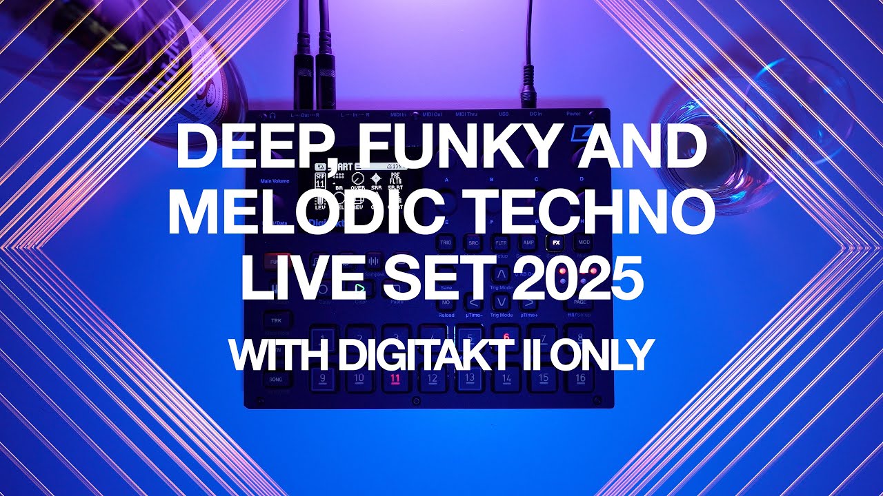 Digitakt II techno jam: deep, funky and melodic