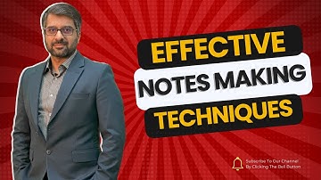 Effective Notes Making Techniques | CSS/PMS | CSP Waqar Hassan | WHI Institute