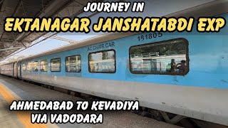 20947 | EKTANAGAR JAN SHATABDI EXPRESS JOURNEY | Ahmedabad to Ekta nagar via Vadodara | Full Journey