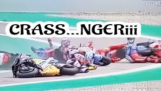 NGERI | DETIK-DETIK PECCO BAGNAIA CRASS | MOTOGP CATALUNYA 2023 | BENDERA MERAH BERKIBAR