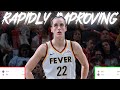 Caitlin clark and the fever are already much better