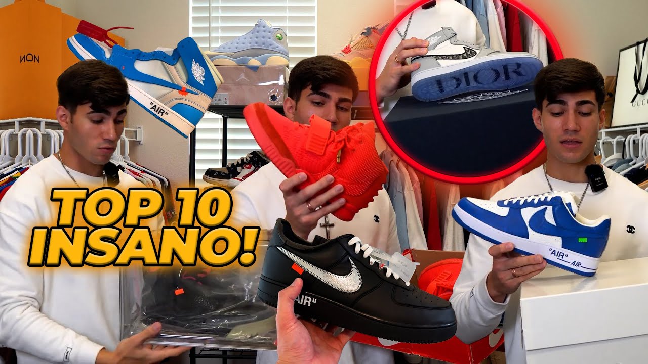 OS 10 SNEAKERS MAIS CAROS DA MINHA COLEÇÃO! *MAIS DE 300 MIL REAIS*