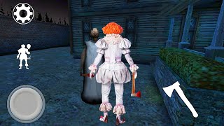 ESCAPING AS PENNYWISE & HAUNTING ENEMIES IN GRANNY 3 ON HARD MODE (GATE ESCAPE)