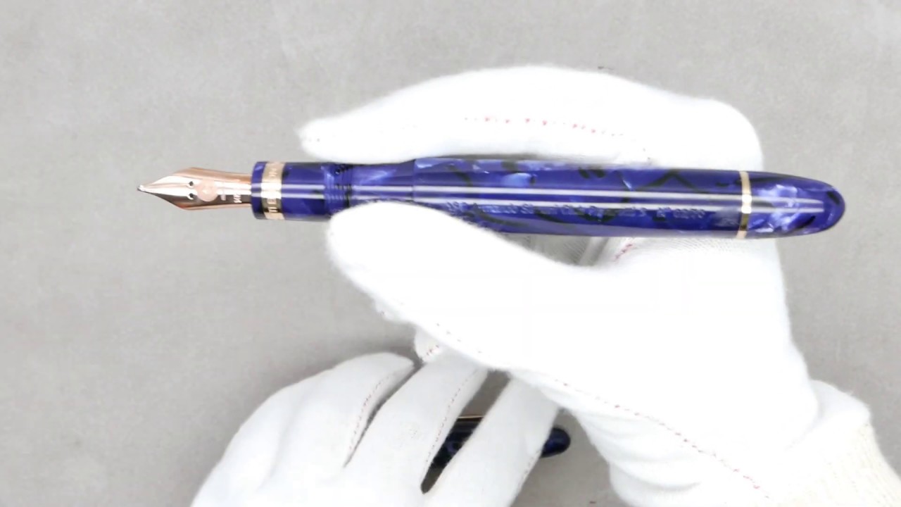 Armando Simoni Club Pavarotti Edition 3 Music Nib Ogiva blue la royale fountain pen