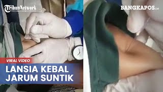 Viral Video Lengan Kakek Ini Kebal Tidak Bisa Ditembus Jarum Suntik, Tenaga Medis Keheranan
