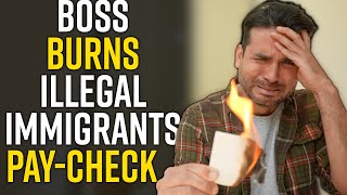 ILLEGAL IMMIGRANTS Boss Burns Pay-Check: You Won