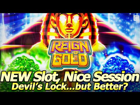 NEW Reign of Gold slot machine! Nice Session with Features and Bonus at Yaamava Casino!