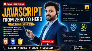 JavaScript Complete Course for Beginners | From Zero to Hero Variables, Data Types, Operators & More