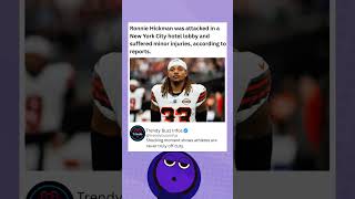 Ronnie Hickman was attacked in a New York City hotel lobby and suffered minor injuries #nfl #nflnews