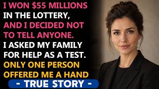 I Won 55 Million in the Lottery and I Decided Not to Tell Anyone I Asked My Family for