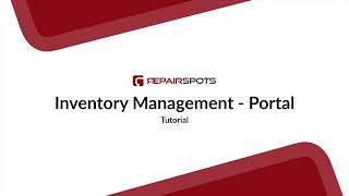 Portal  Inventory Management