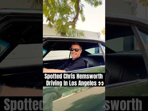 Chris Hemsworth Spotted Driving Classic Camaro In LA