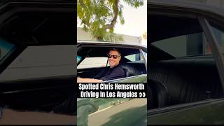 Chris Hemsworth Spotted Driving Classic Camaro In LA