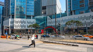 [4K HDR] Walk around Yongsan District on weekday afternoon with Seoul Walker City Sounds