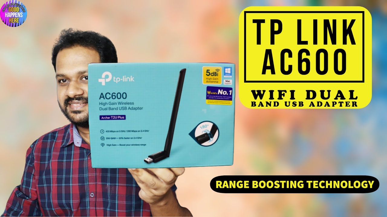 Best Dual Band WIFI Adapter - TP Link AC600 Network Adapter for PC - 2.4GHz/5GHz High Gain Dual Band