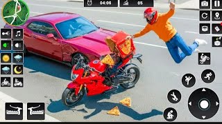 Pizza Bike Delivery Game Gameplay | Real Bike Driving & Pizza Delivery Missions Android screenshot 1