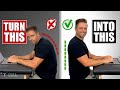 Fix Your Desk Posture PERMANENTLY! [Tech Neck Pain Exercises]