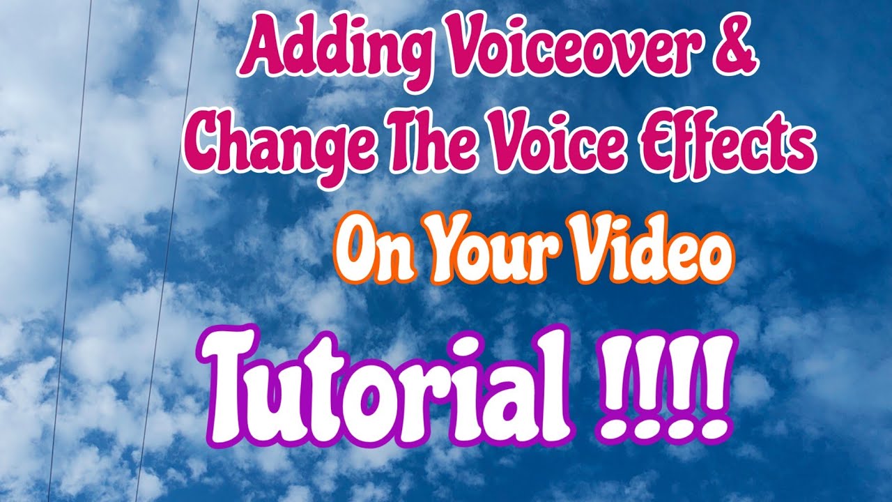 Tutorial #4-How to add voices