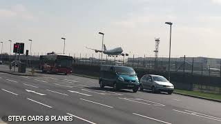British Airways Boeing 747 G-CIVM landing at London Heathrow from Denver International 