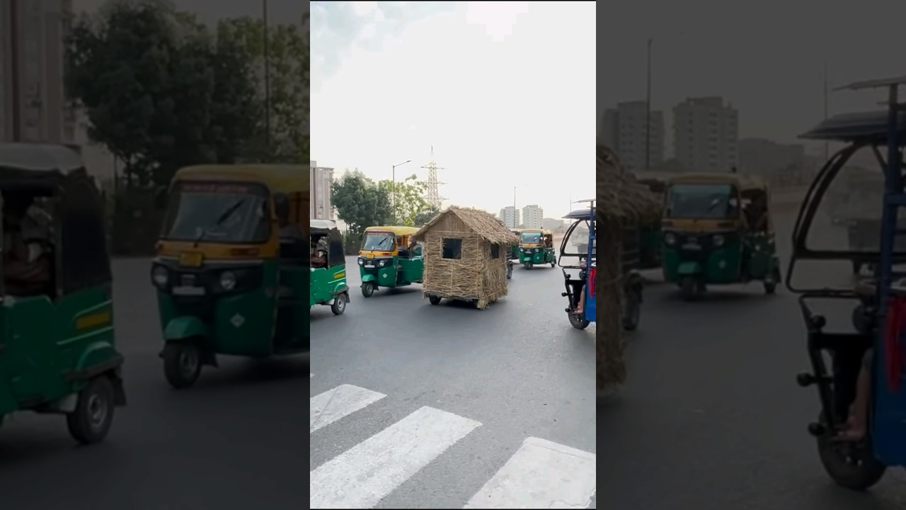 Jhopadi Wali Car On Road #science #experiment #trending #technology #homemade  #shorts   #diy