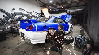 ПЕРВЫЙ ТЮНИНГ NISSAN SKYLINE R34 GTR в ГЕРМАНИЮ