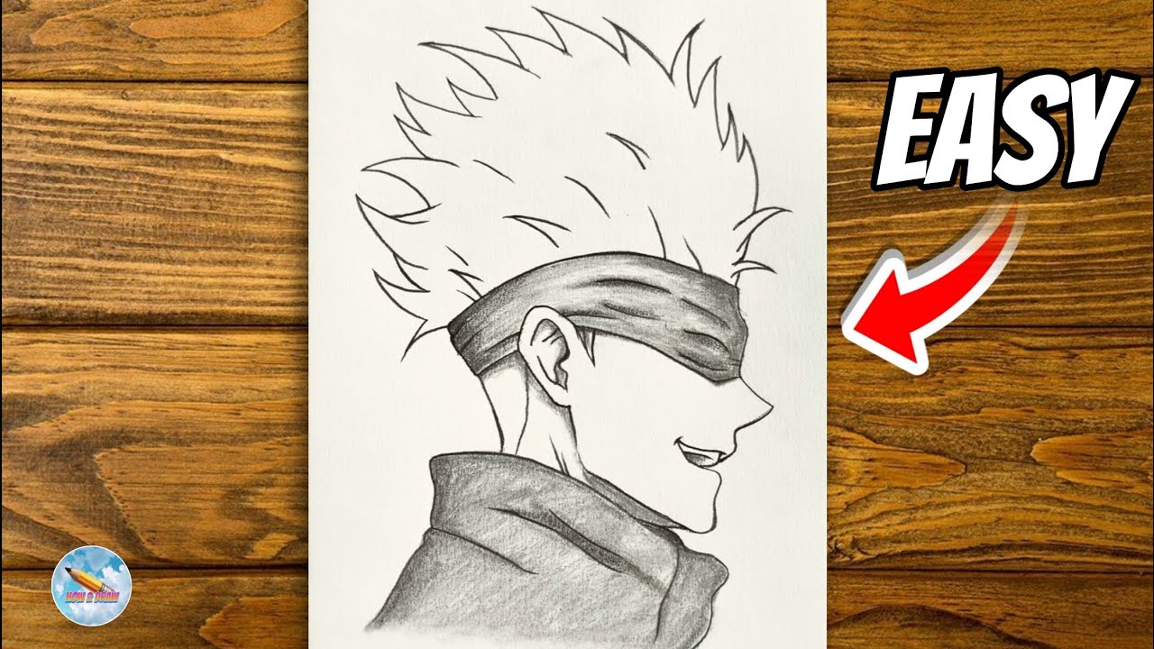 How to draw Gojo satoru | Anime drawing tutorial for beginners - YouTube