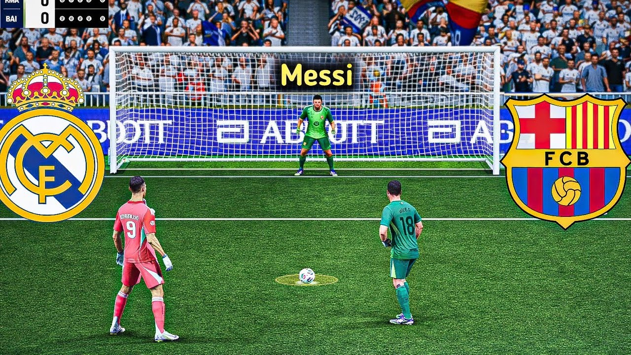 FC26 Ronaldo Messi Goalkeeper  Real Madrid vs Barcelon Penalty shootout gameplay play station 5 