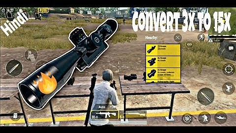 Convert 3x Scope to 15x scope!! | PlayerUnknown Battleground | PUBG Mobile |