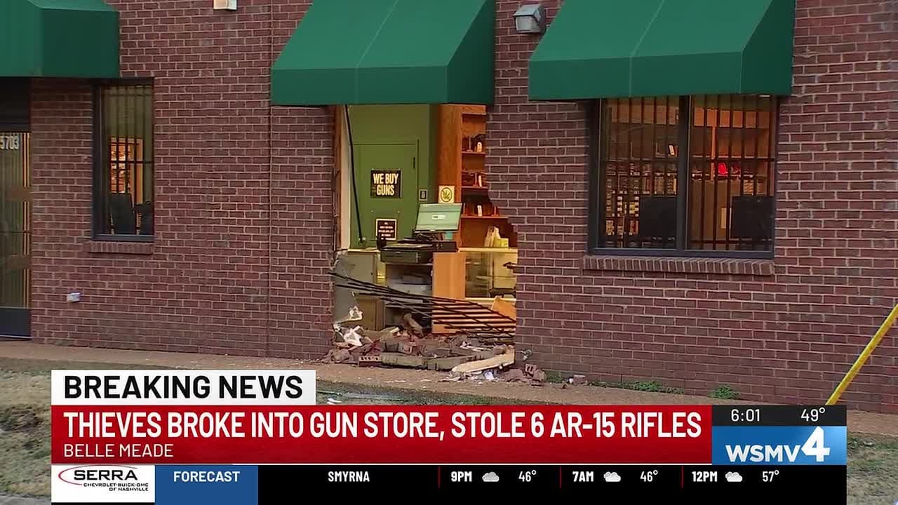 Thieves broke into gun store, stole 6 AR-15 rifles - YouTube