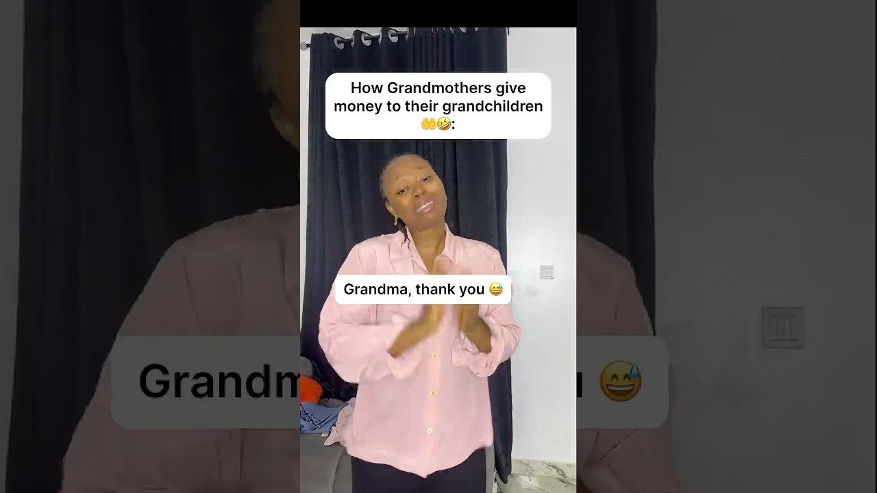 How grandmothers give money to their grandchildren 🤲🤣 #shorts #relatable