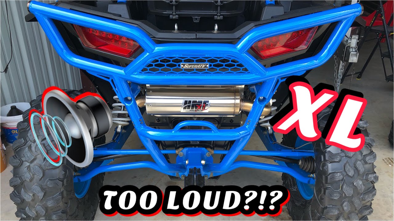 Polaris RZR 1000 ~ HMF TITAN XL SLIP-ON EXHAUST ~ REVIEW & HQ SOUND!