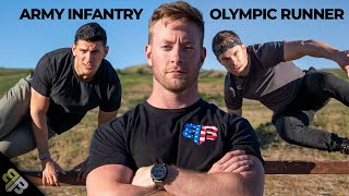 Olympic Runner vs Army Infantry ULTIMATE Fitness Battle | Battle Bunker