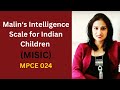 Malin S Intelligence Scale For Indian Children MISIC 