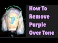 How To Remove Purple Over Tone From Blonde Hair