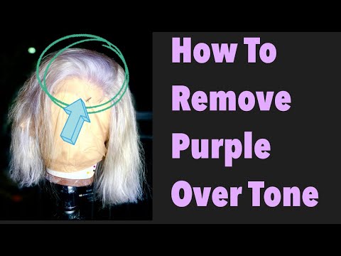 How To Remove Purple Over Tone From Blonde Hair