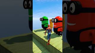 GTA 5 Epic Water Ragdolls Spiderman Jump/ Fails Ep 5 #shorts