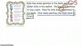 CUBES Word Problem Strategy