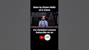 How to Draw Helix of Cone I Engineering Graphics