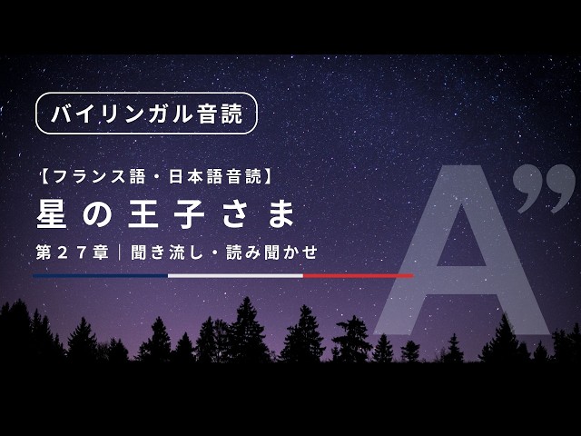 FR/JP SUB] The Little Prince audiobook - chapter 27 | French - YouTube