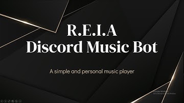 R.E.I.A. Discord Music Bot | CS50 Final Project Presentation
