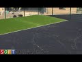 Black Wetpour & Artificial Turf Construction at a Nursery in Harlow, Essex | Wetpour Play Area