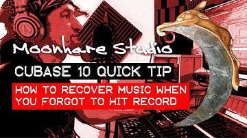 How to recover music you forgot to record in Cubase 10