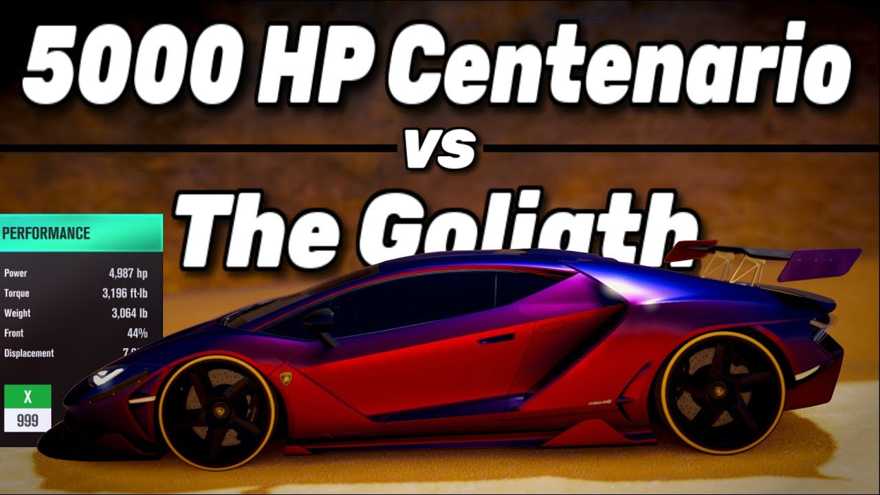 Forza Horizon 3 - 5000HP Centenario Vs The Goliath - Dev Build
