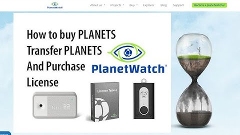 How to buy a Planetwatch License using PLANETS in the USA