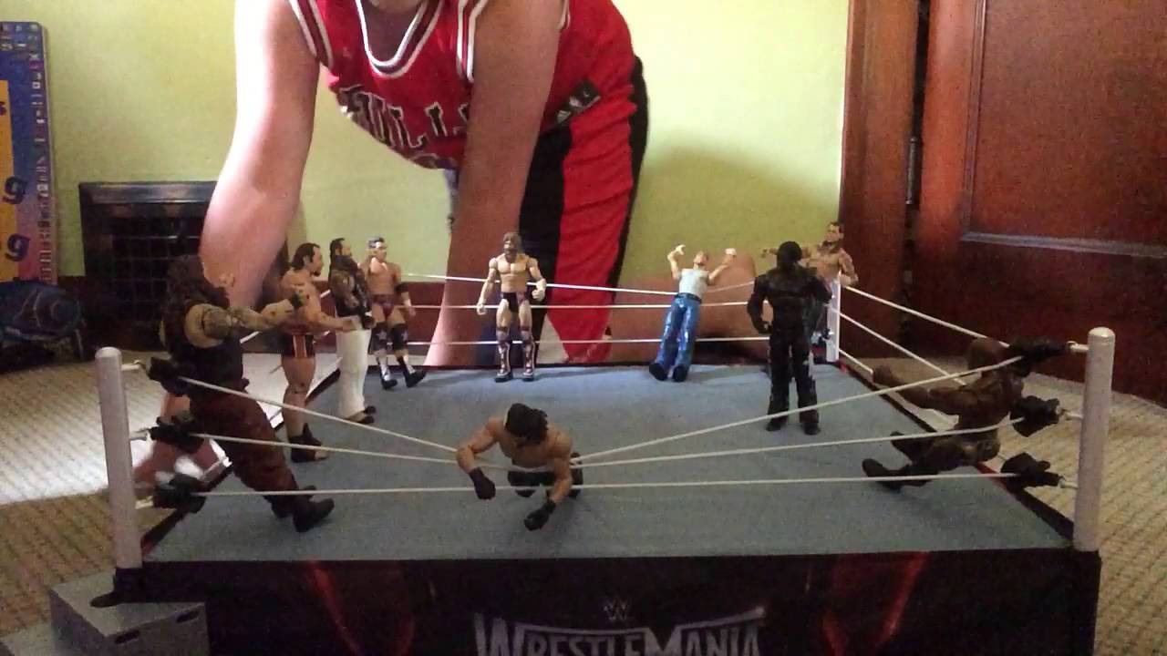 Ten-Man over the top rope Battle Royal for the United States ...