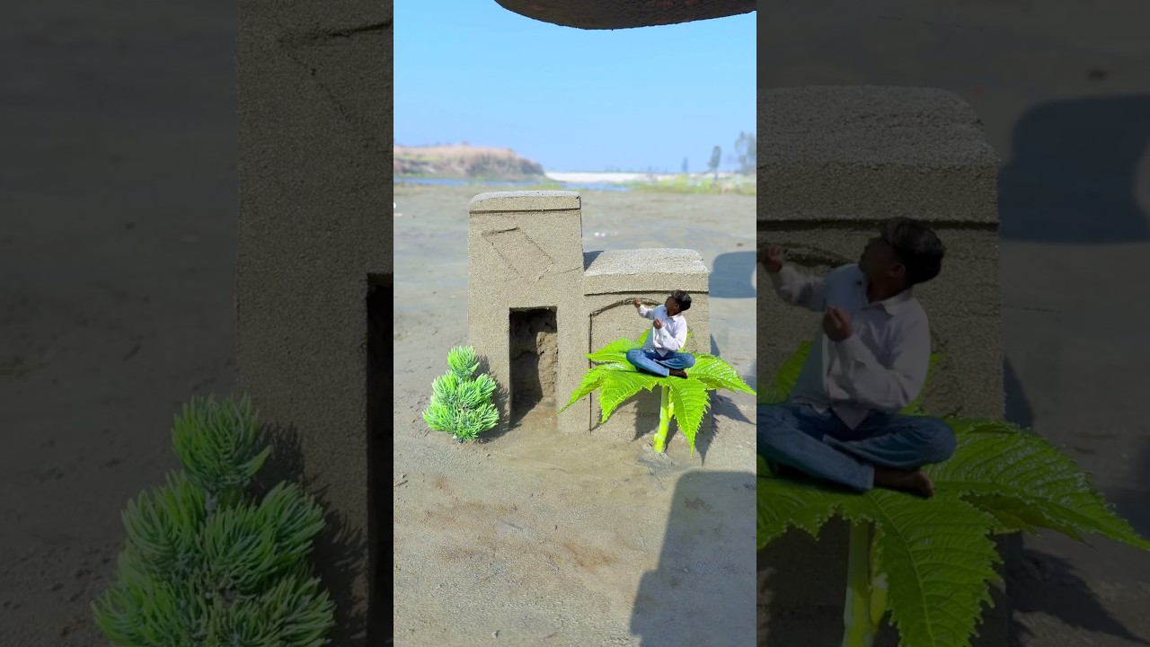 Crazy funny amazing mini tree with home destroy